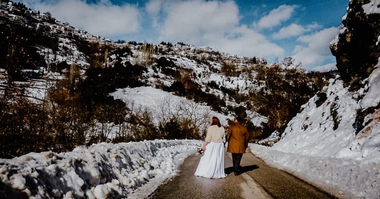 Χειμωνιάτικος γάμος με χιόνια στο Μέτσοβο | Βίντεο κλιπ γάμου